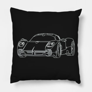 Pagani Utopia racecar Pillow