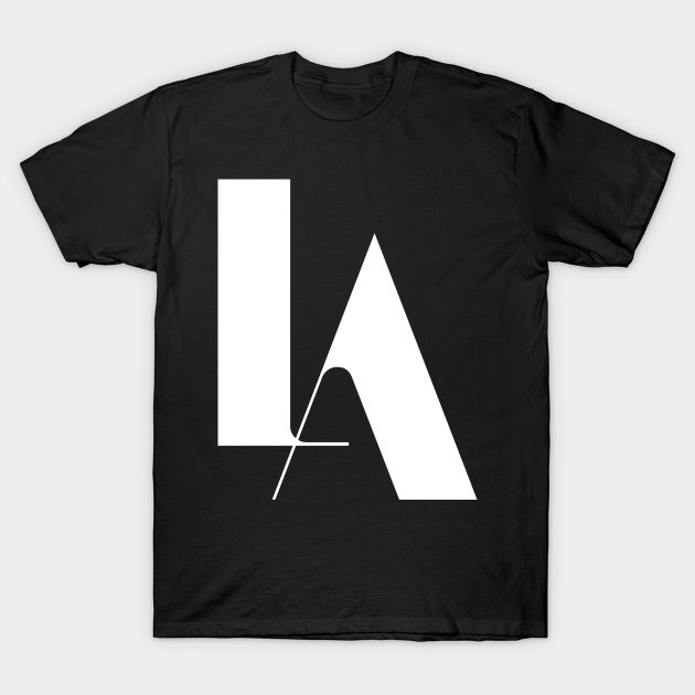 Discover Haute Leopard LA Los Angeles Monogram Souvenir - La - T-Shirt