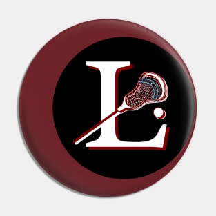 L Lacrosse Pin