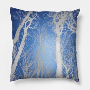 Aspen tree forest Pillow