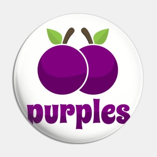 Purples > Oranges Pin