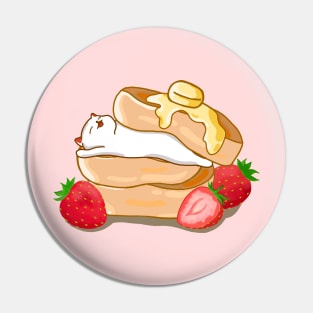 Pancakes and Cat Pin