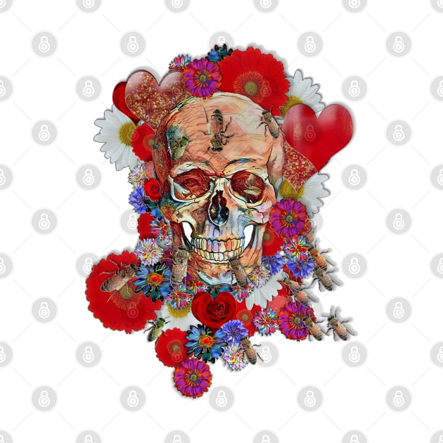 Skull Flower Power II by zuzugraphics