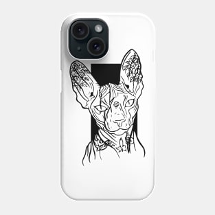 Sphinx cat lover Sphynx hairless cat breed naked cat Phone Case