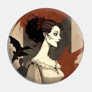 The Vampires Gothic Bride Pin