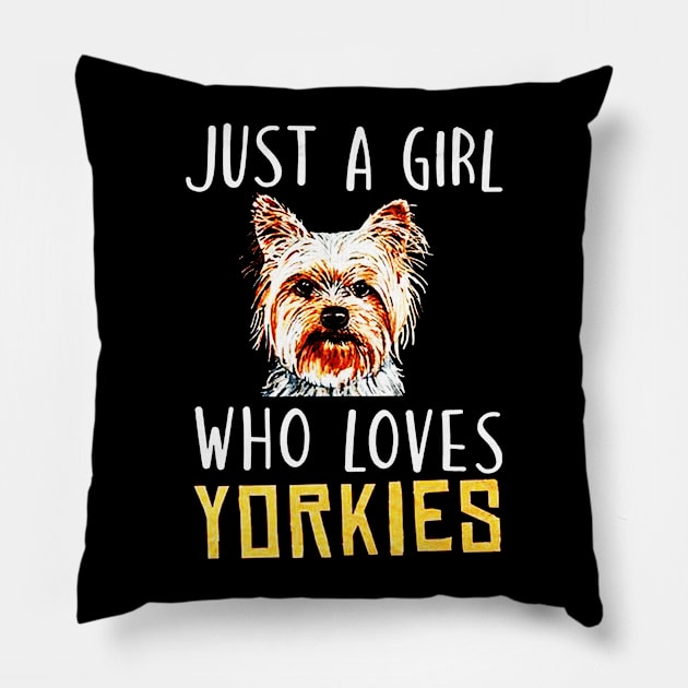 Yorkie Pillow by nicolasleonard