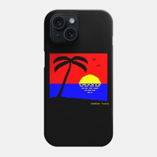 Sunset Beach - Teletext Phone Case