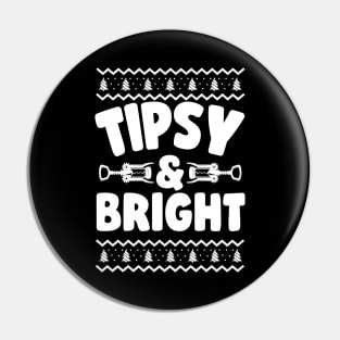 Tipsy & Bright Ugly Christmas Pin