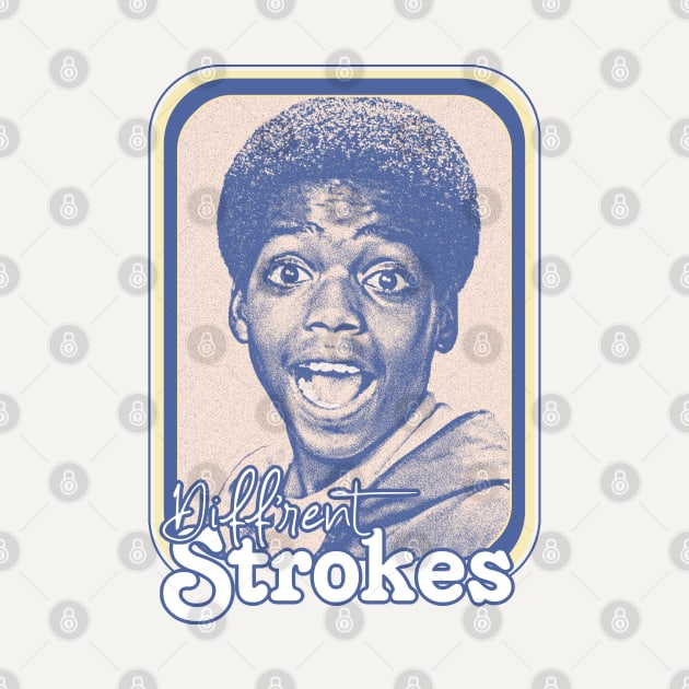 Diff'rent Strokes  // Retro 80s Aesthetic Fan Design by DankFutura