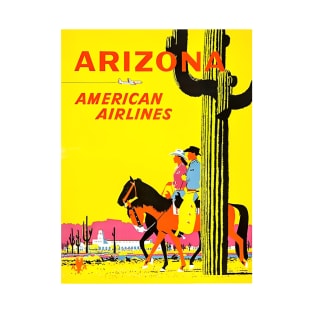 Vintage Arizona American Airlines Travel Art T-Shirt