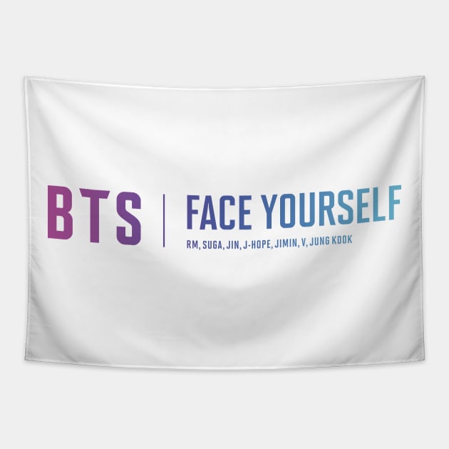 Bangtan Boys (BTS) Face Yourself Color Tapestry by iKPOPSTORE