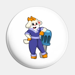 Goat as Mechanic with Screwdriver Pin