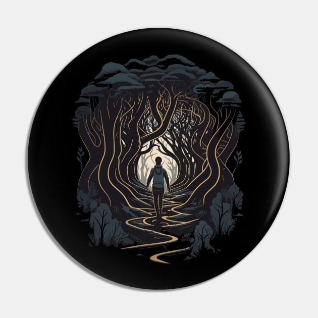 "The Dark and Twisty Maze" Pin by Kamran Sharjeel