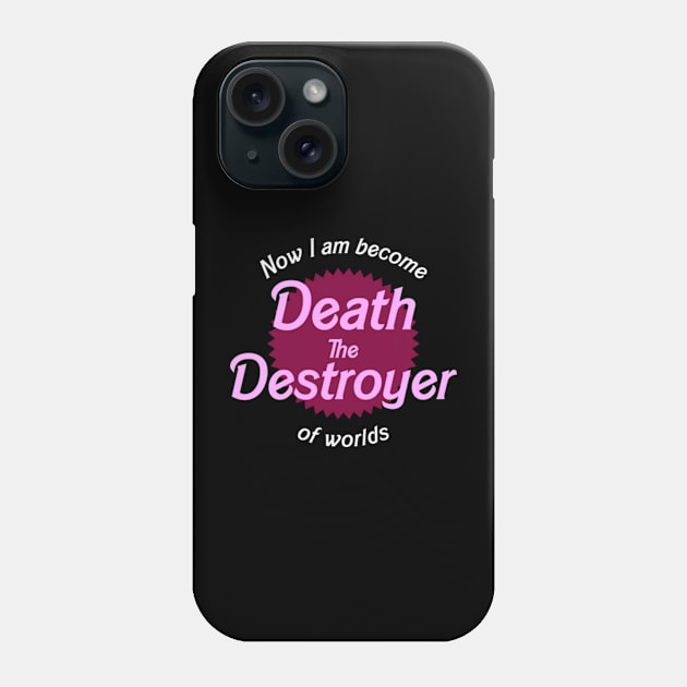 Now I Am Become Death Phone Case by Three Meat Curry