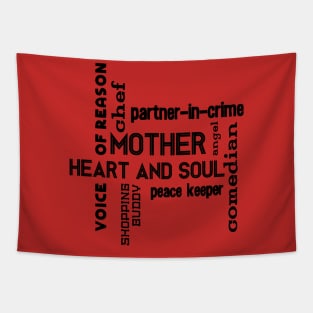 mother tag cloud Tapestry