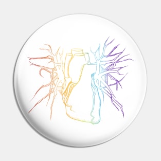 Rainbow Heart Pin