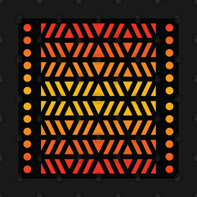 “Dimensional Fields” - V.4 Orange - (Geometric Art) (Dimensions) - Doc Labs by Doc Labs