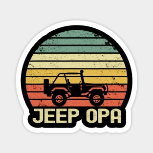 Jeep Opa Vintage Jeep Magnet