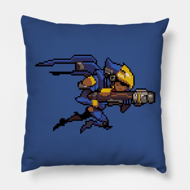 Overwatch - 16-Bit Pharah Pillow by wyckedguitarist