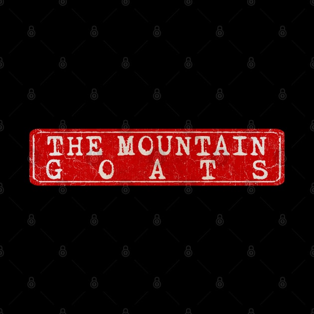 vintage retro plate The Mountain Goats by GXg.Smx