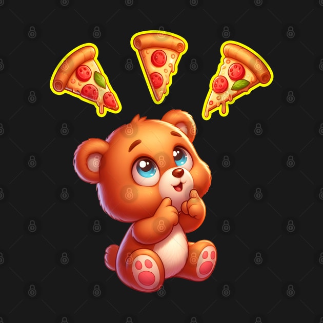 Pizza Delirium Cute Kawaii by Teddy Club