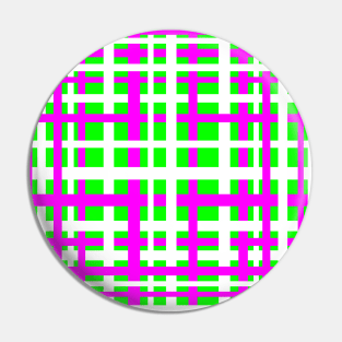 Fuchsia & Green Interlocking Stripes Pin