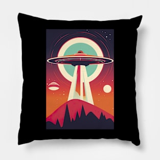 Alien Abduction - Extraterrestrial UFO Encounter Pillow