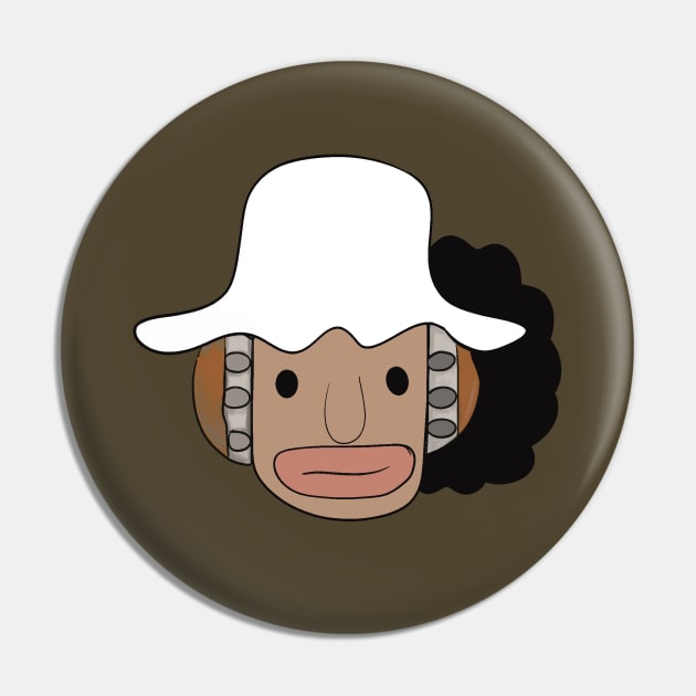 Usopp's cartoon Pin by J.Q.M.ART