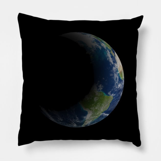 The dark side of the earth Pillow by AsKartongs