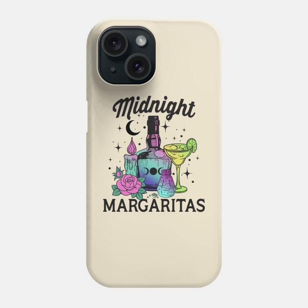 Midnight Margaritas Witch Halloween Phone Case by Teewyld