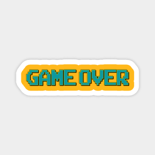 8 bit Game Over Magnet