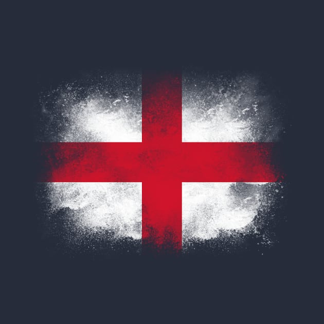 England flag isolated by psychoshadow