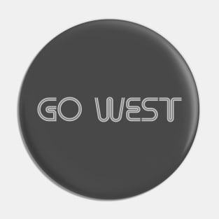 Go West, silver Pin