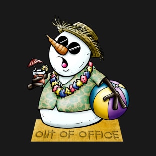 Hawaiian Snowman T-Shirt