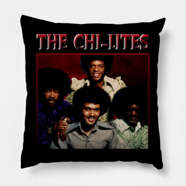 Vintage Rhythms The Chi Band Tees, Dance through Decades with Timeless Soul Pillow by berengere pomeroy