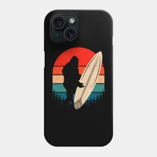 Retro Bigfoot Surfing Phone Case