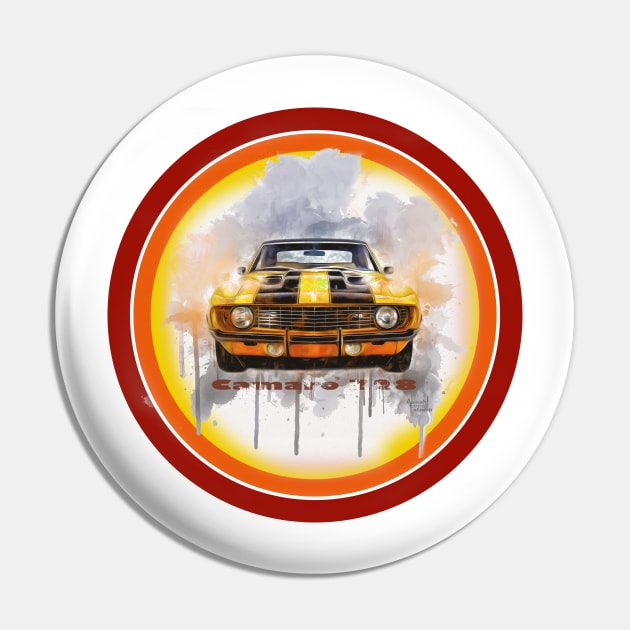 Camaro Z28 Splash on target Pin by AaaahEeeekStudio