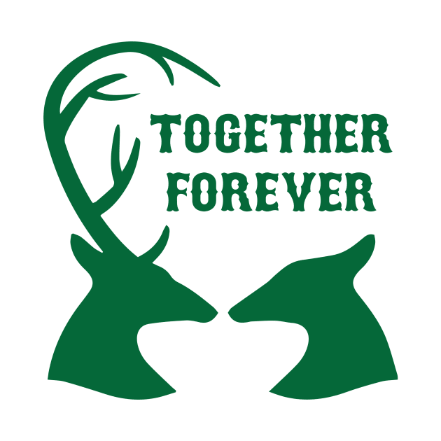 Together Forever - Deer by AmazingArtMandi