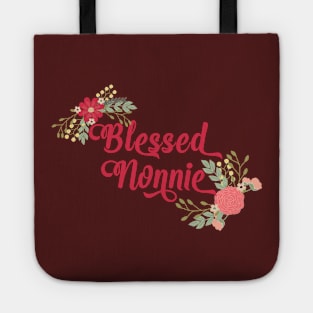 Blessed Nonnie Floral Christian Grandma Gift Tote