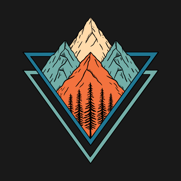 Nature Mountains Triangle by coffeeman