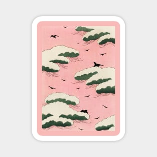 Pink Sky illustration Magnet