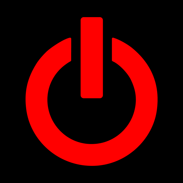 Power Button - Red Symbol by XOOXOO