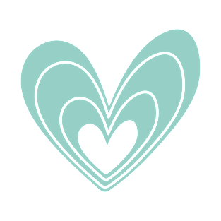 Teal Hearts T-Shirt