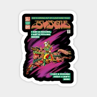 Budgie Band Comic Book Cover Style Magnet