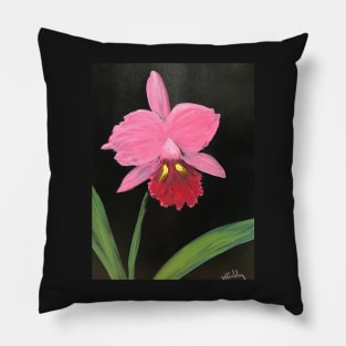 Pink Orchidia Pillow