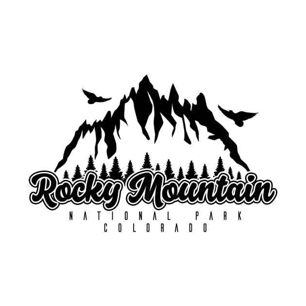 T-Shirts and hoodies Rocky Mountain National Park, Colorado, USA by NEFT PROJECT