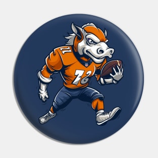 Horse Touchdown American Football Pin