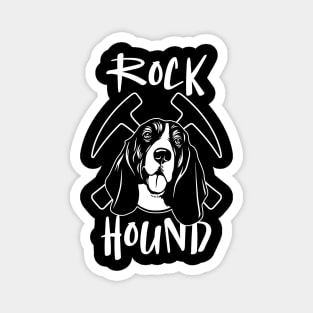 Rock Basset Hound Rockhound Magnet