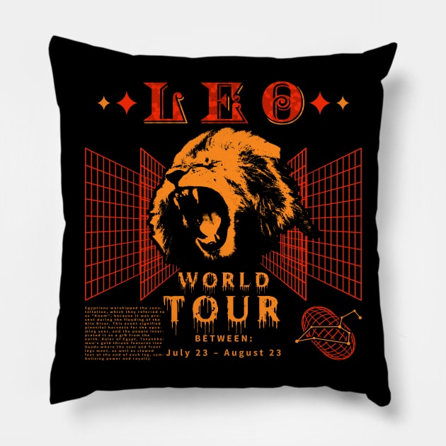 Leo Zodiac Pillow by MikeElAngeloh