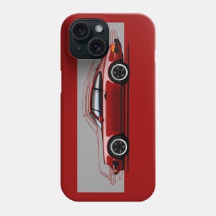 My drawing of the iconic German sports car Phone Case